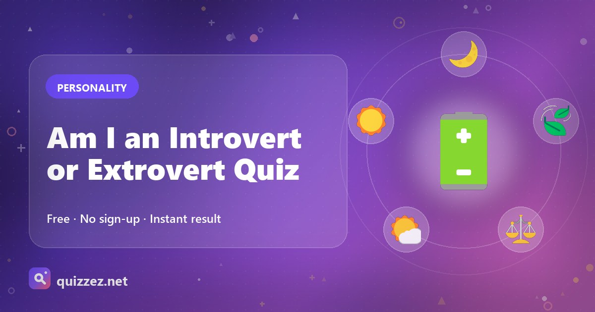Am I an Introvert or Extrovert Quiz
