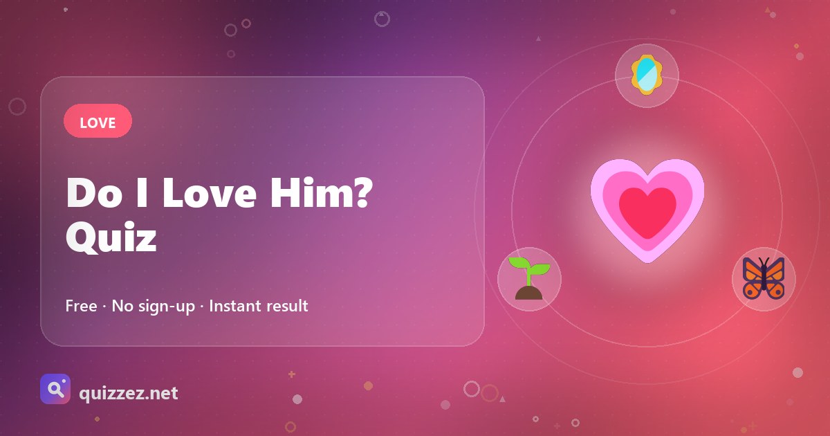 Do I Love Him? Quiz