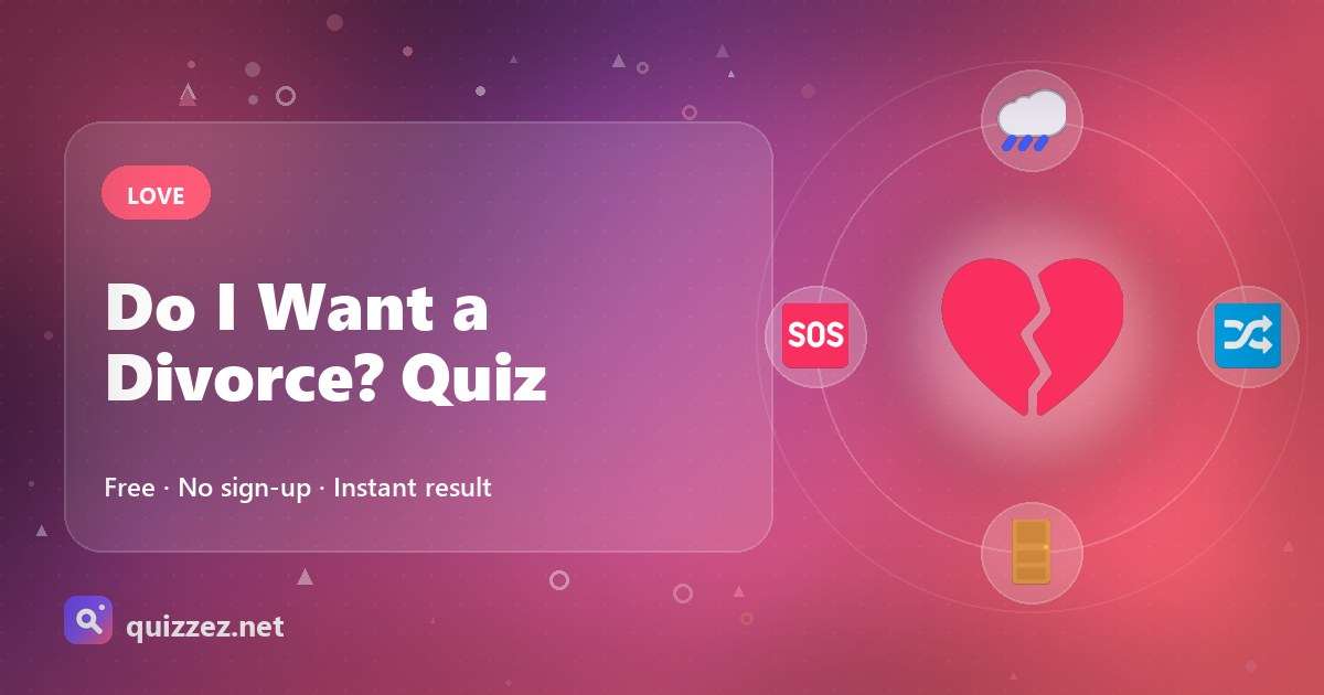 Do I Want a Divorce? Quiz