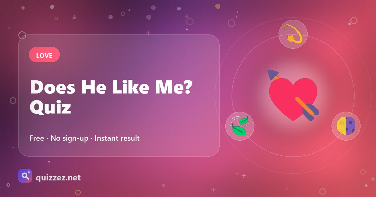 Does He Like Me? Quiz