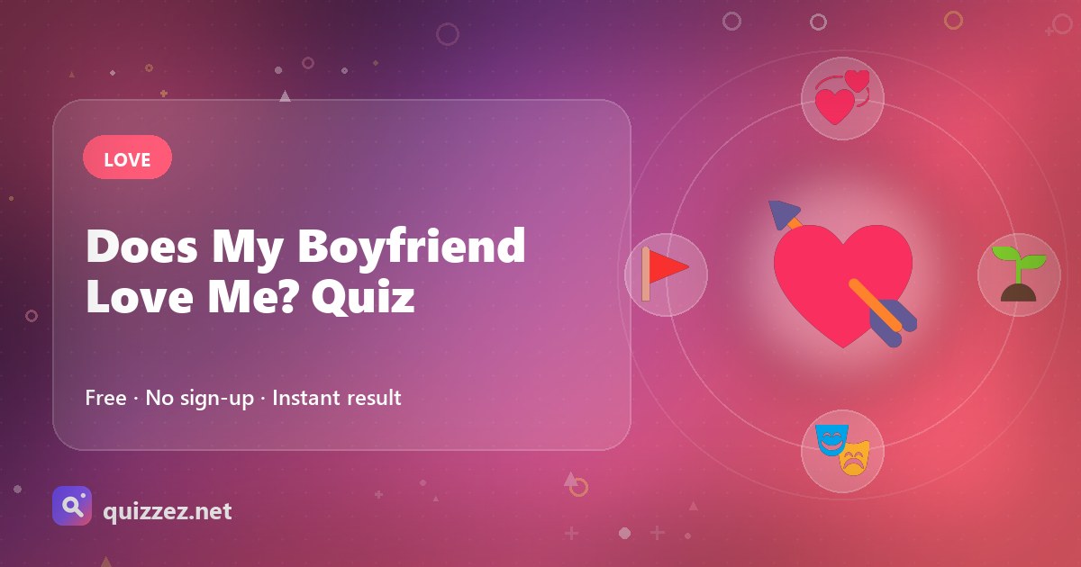 Does My Boyfriend Love Me? Quiz