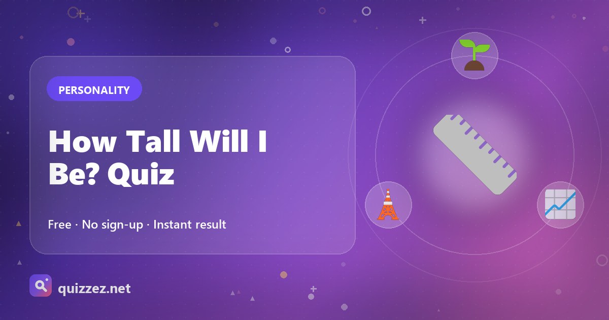 How Tall Will I Be? Quiz