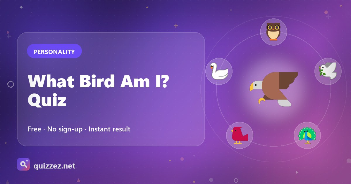 What Bird Am I? Quiz