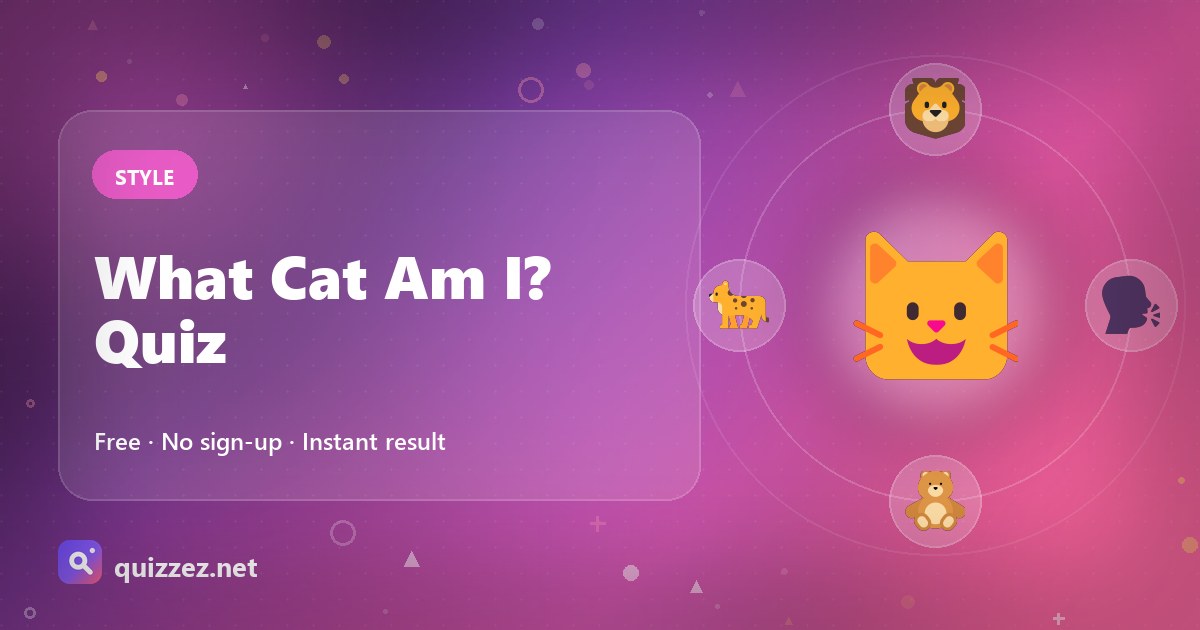 What Cat Am I? Quiz