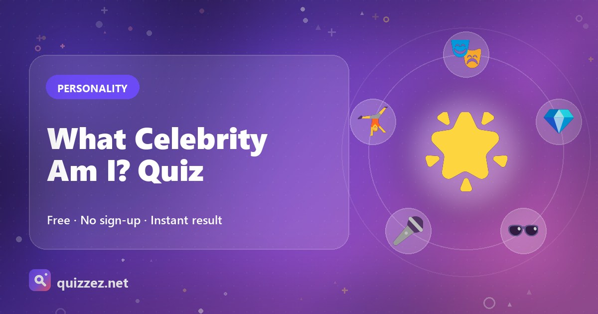 What Celebrity Am I? Quiz