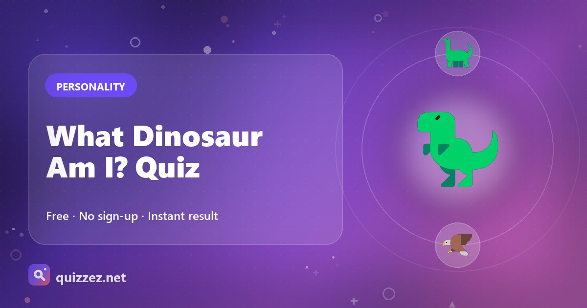 What Dinosaur Am I? Quiz
