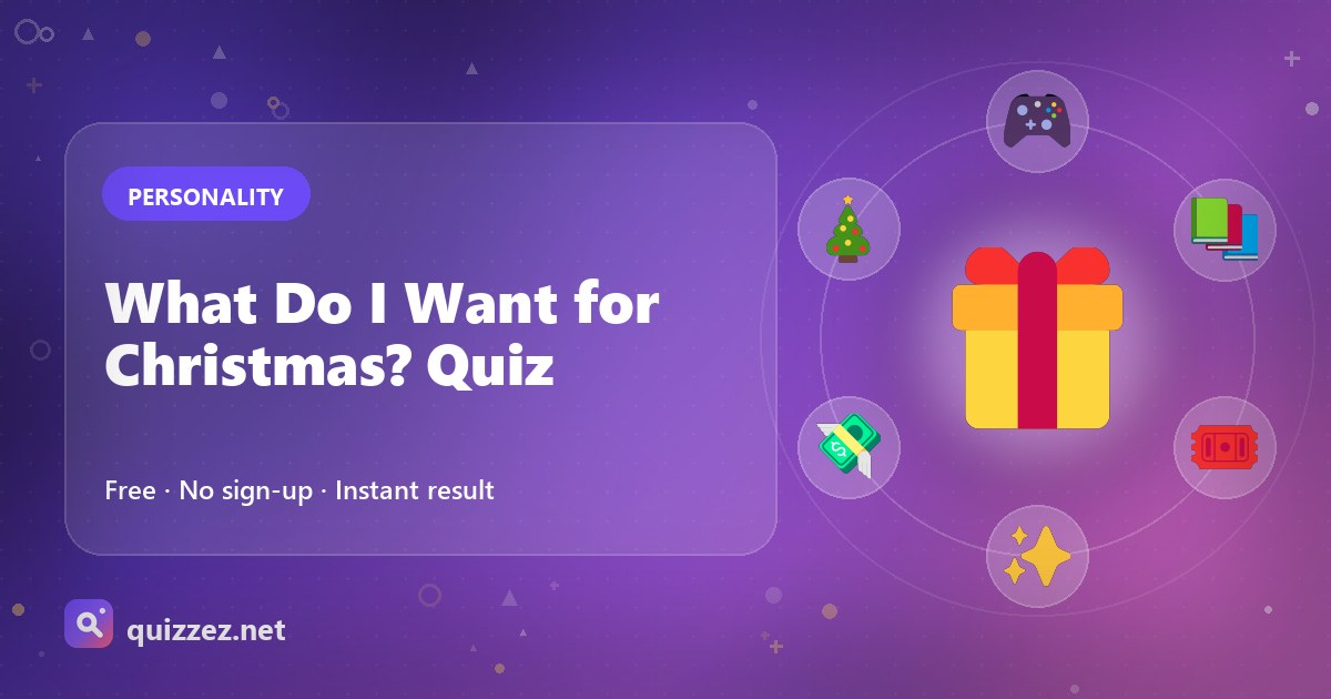 What Do I Want for Christmas? Quiz