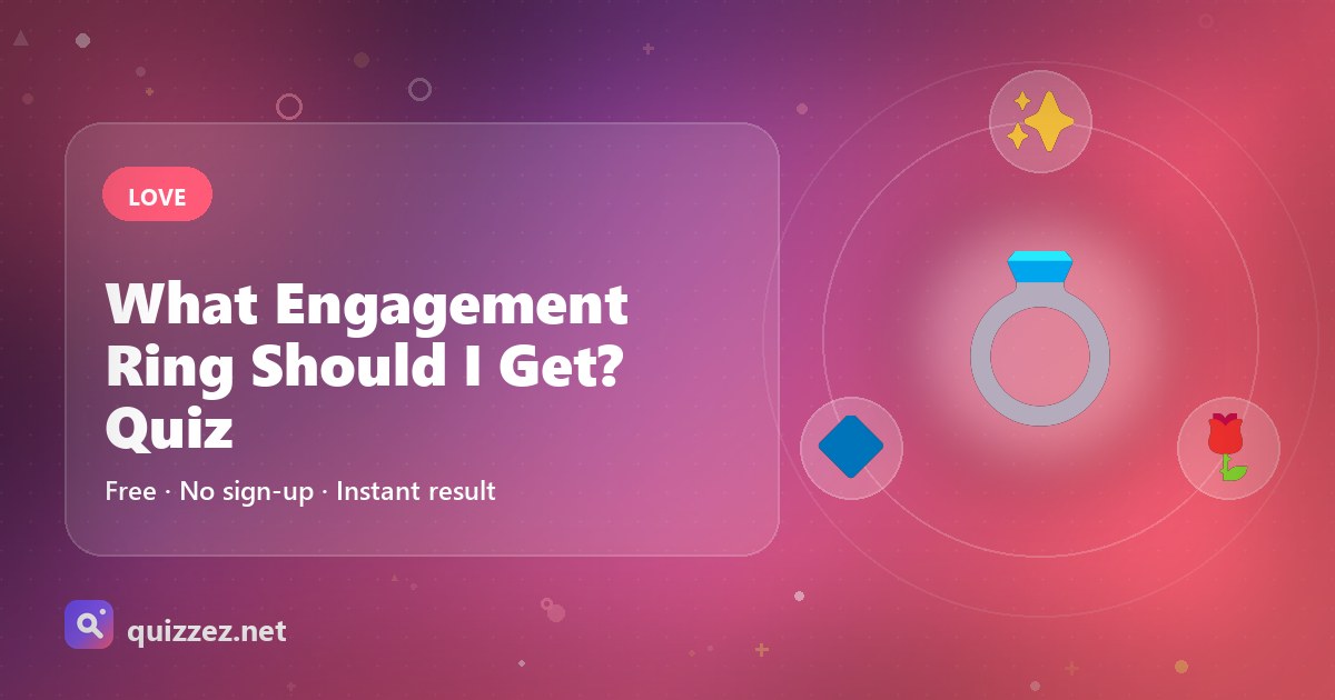 What Engagement Ring Should I Get? Quiz