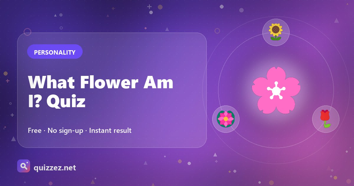 What Flower Am I? Quiz