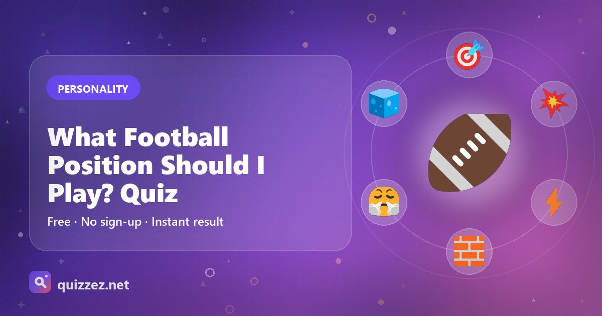What Football Position Should I Play? Quiz