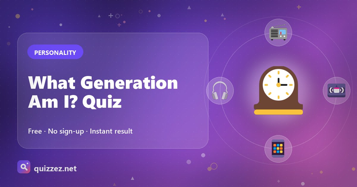 What Generation Am I? Quiz