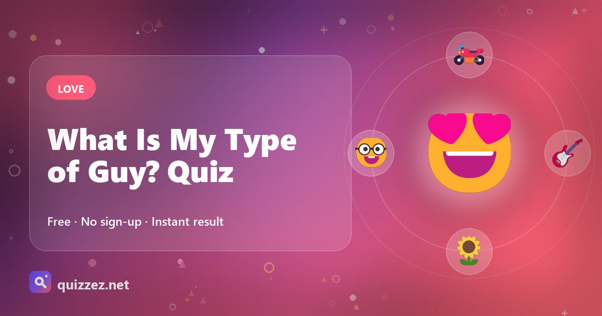 What Is My Type of Guy? Quiz