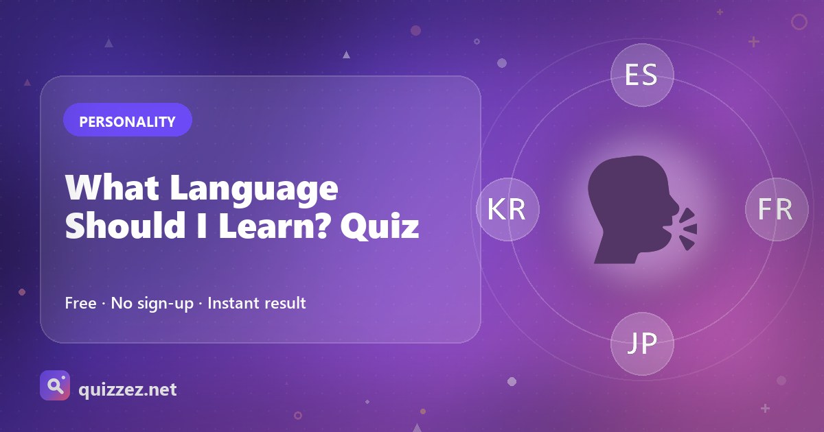 What Language Should I Learn? Quiz