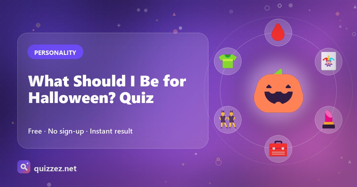 What Should I Be for Halloween? Quiz