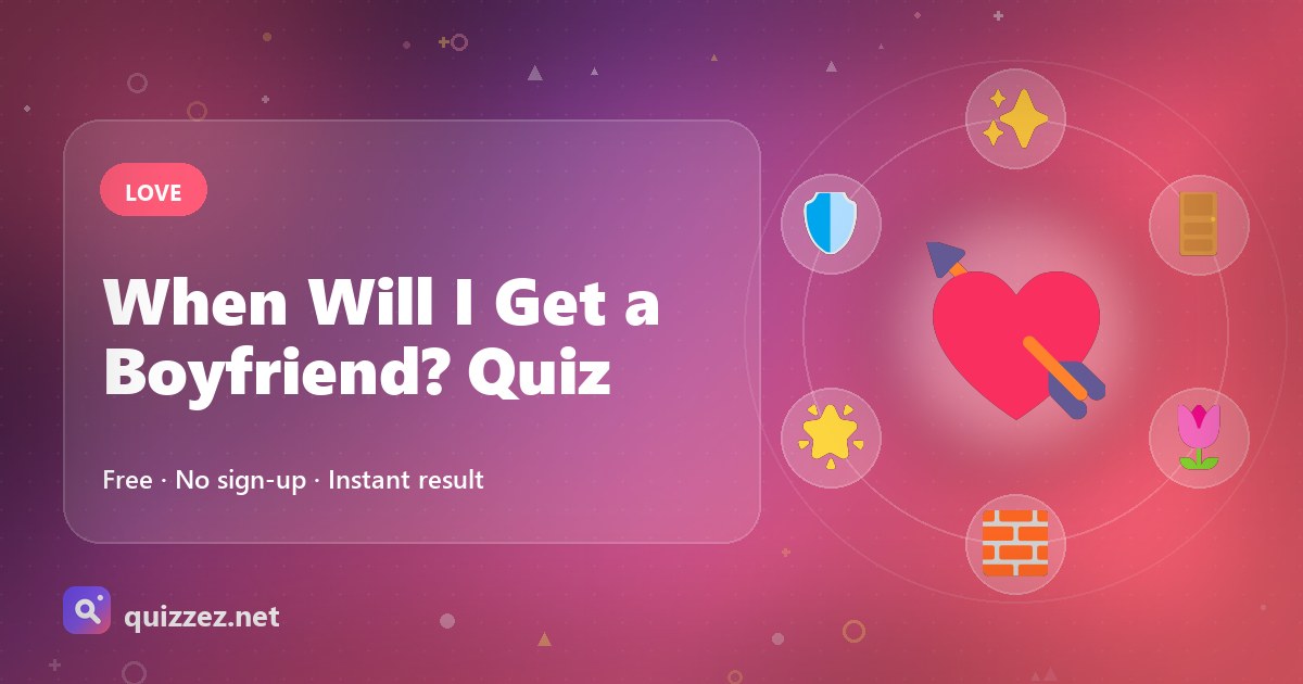 When Will I Get a Boyfriend? Quiz