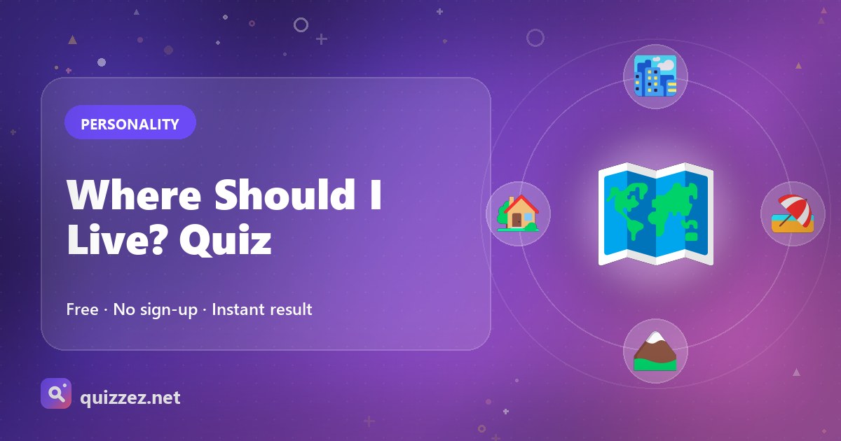 Where Should I Live? Quiz