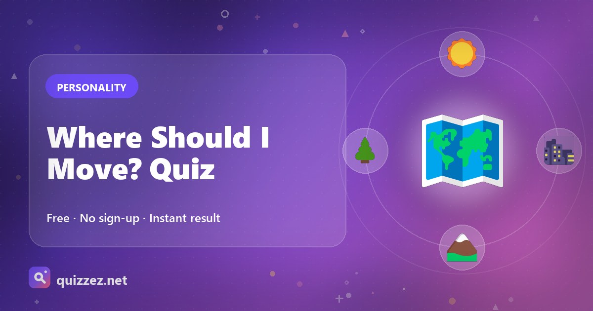 Where Should I Move? Quiz