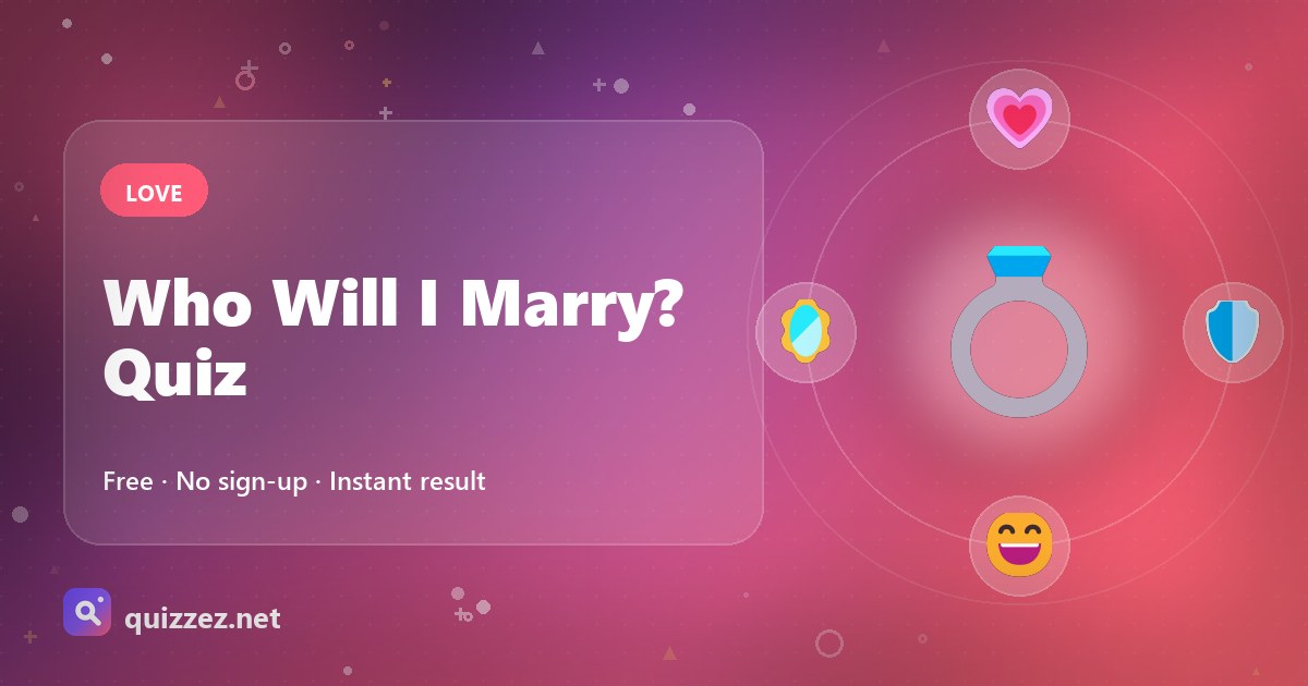 Who Will I Marry? Quiz